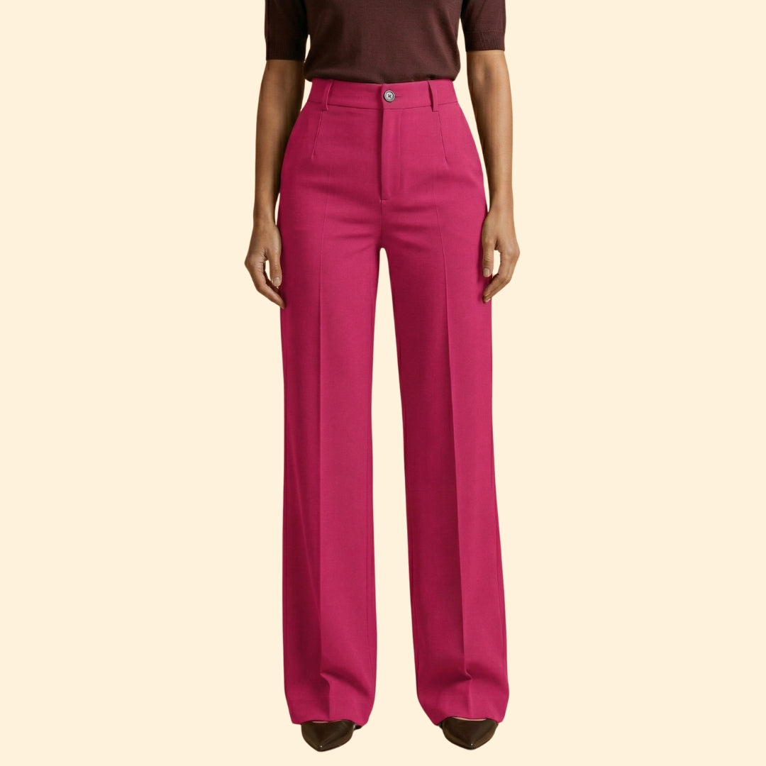 Women's High-Waisted Tailored Trousers