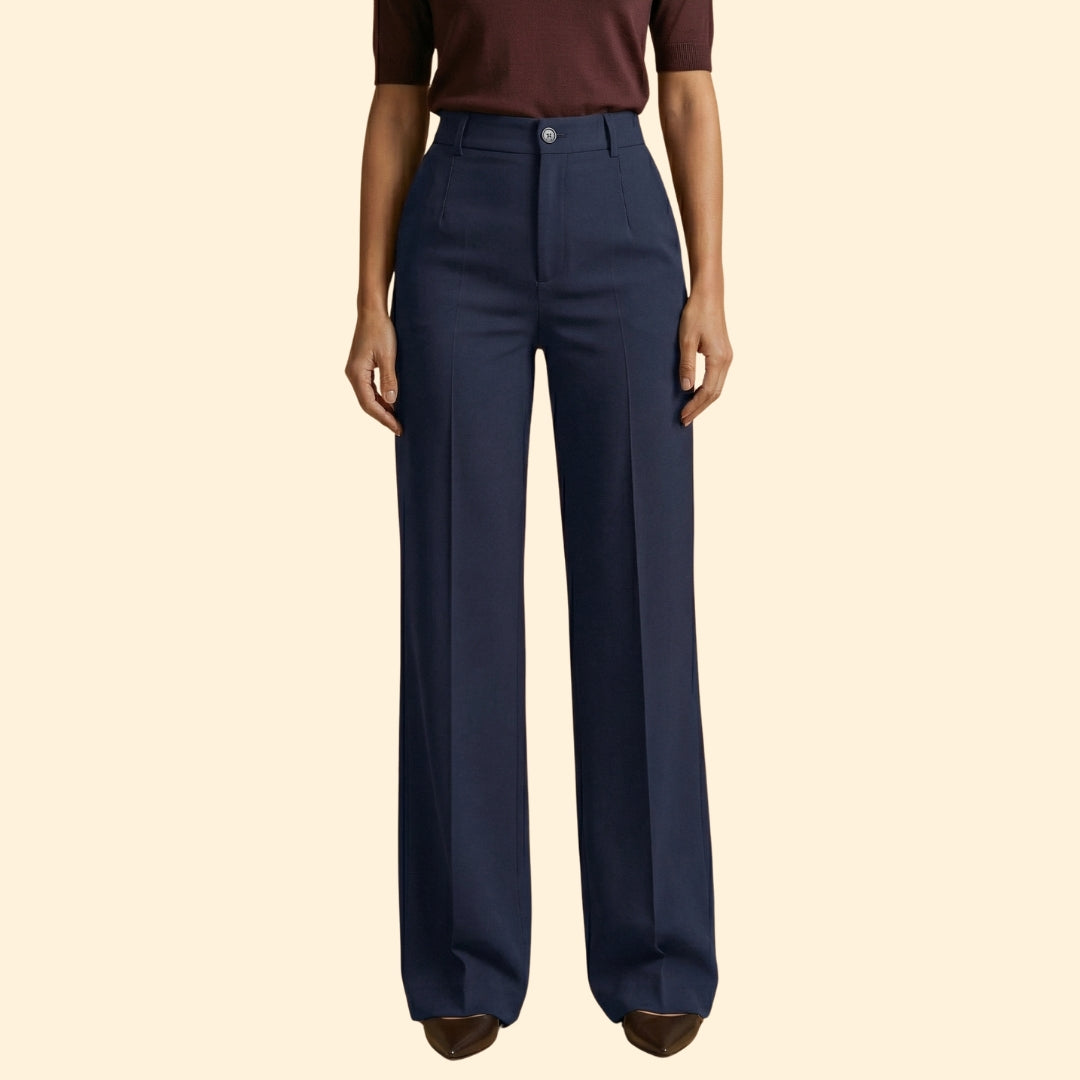 Women's High-Waisted Tailored Trousers