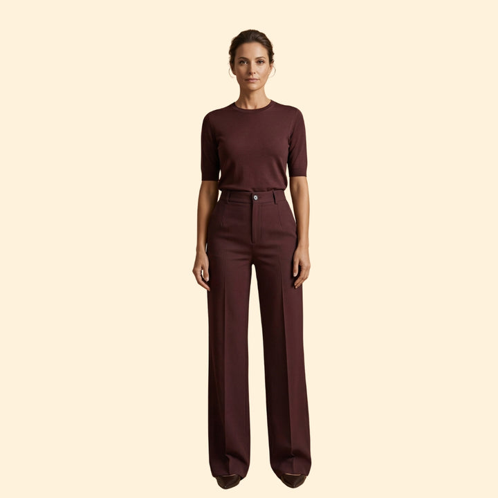 Women's High-Waisted Tailored Trousers