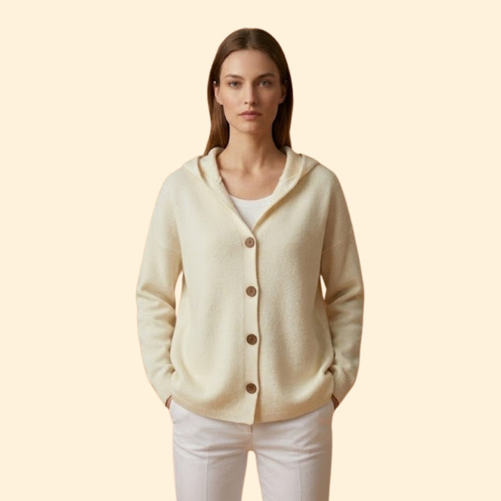 Women's Hooded Button Cardigan