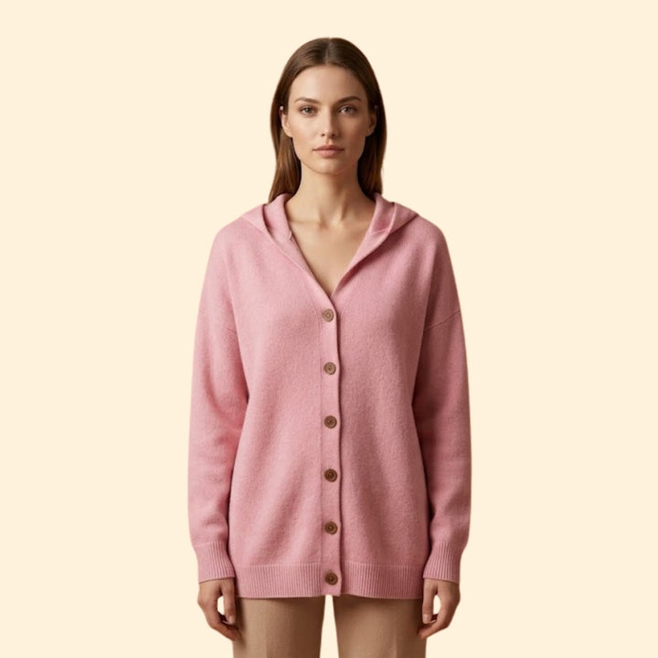 Women's Hooded Button Cardigan