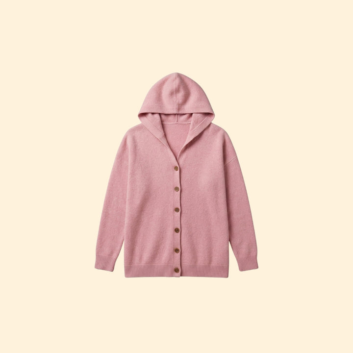 Women's Hooded Button Cardigan