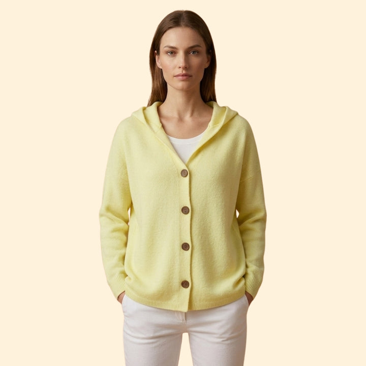 Women's Hooded Button Cardigan