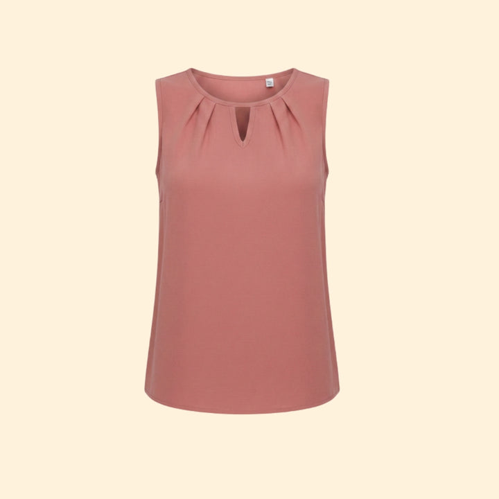 Women’s Keyhole Neck Sleeveless Blouse