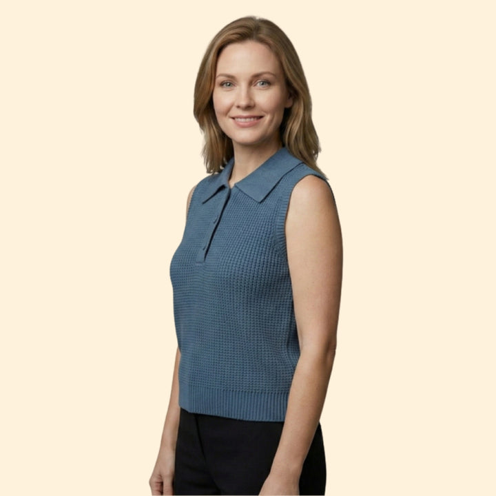 Women's Knit Polo Top