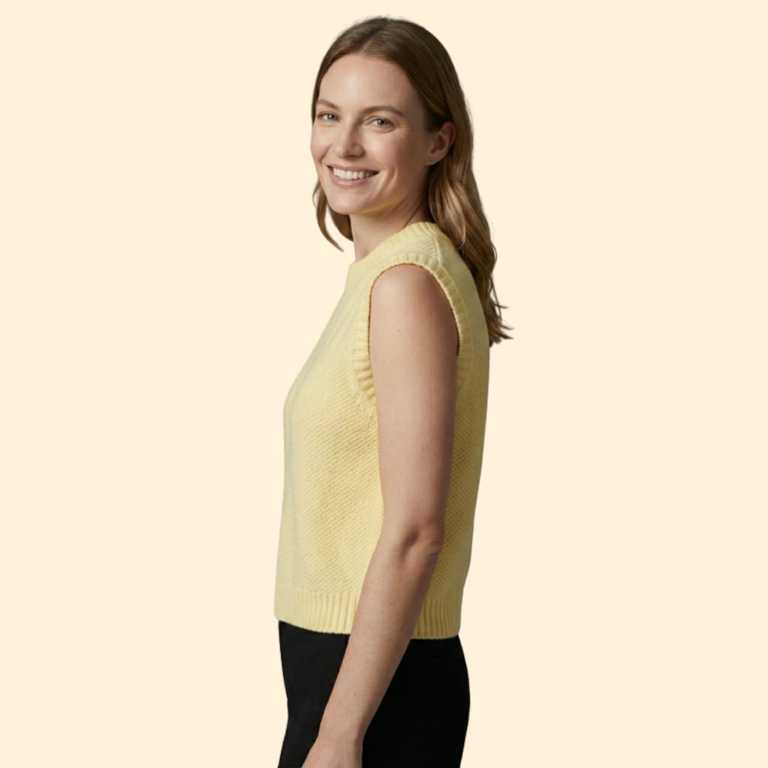 Women's Knitted Back Tie Top
