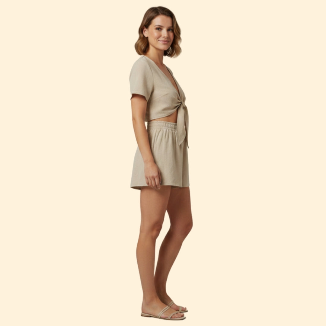 Women's Knotted Casual Set