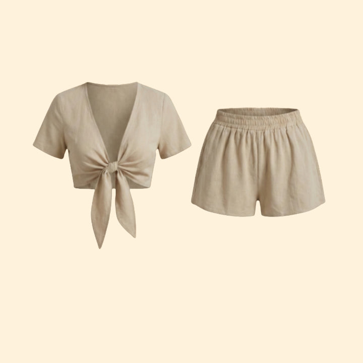 Women's Knotted Casual Set