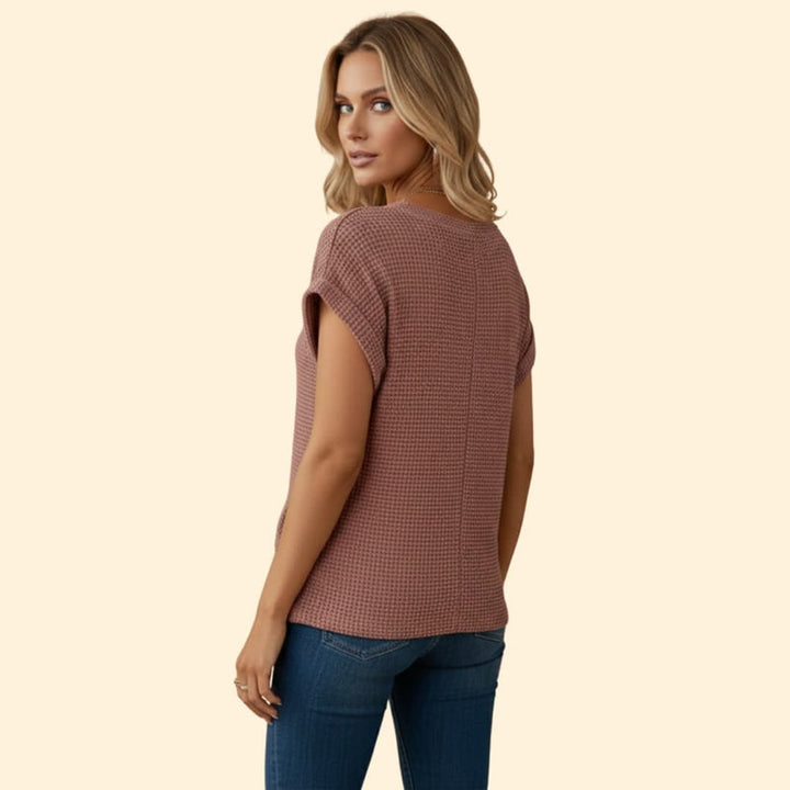 Women’s Knotted Waffle Tee