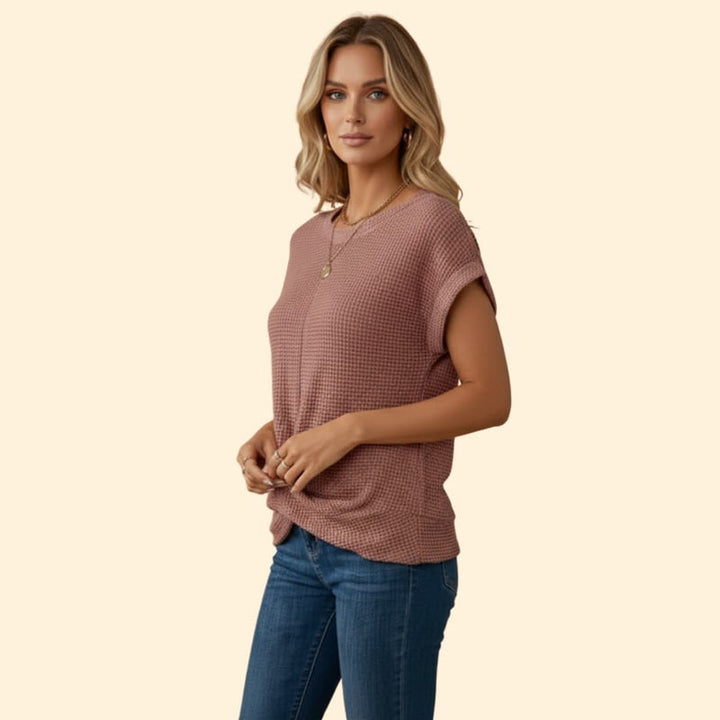 Women’s Knotted Waffle Tee