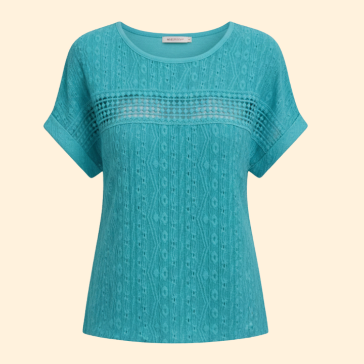 Women’s Lace-Detail Short Sleeve T-Shirt