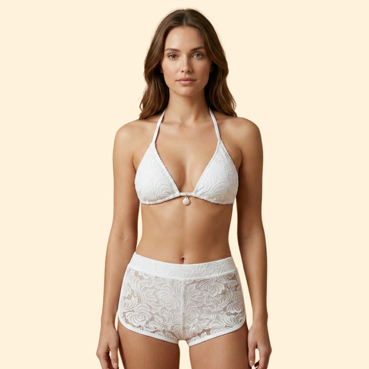 Women's Lace-Trim Bikini Set