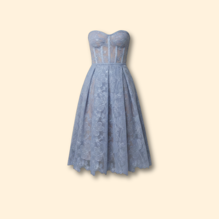 Women’s Lace Corset Midi Dress