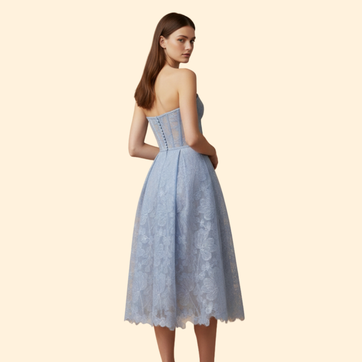 Women’s Lace Corset Midi Dress