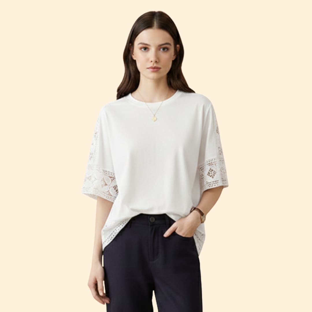 Women's Lace Detail T-Shirt