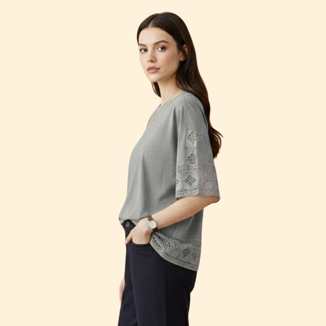 Women's Lace Detail T-Shirt