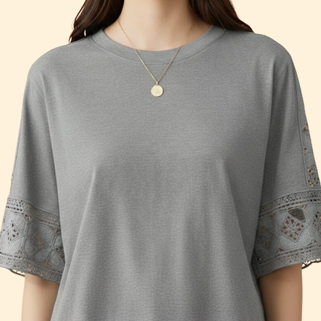 Women's Lace Detail T-Shirt