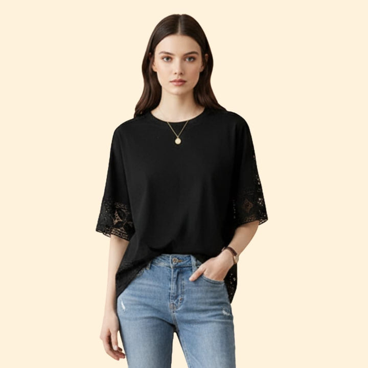 Women's Lace Detail T-Shirt