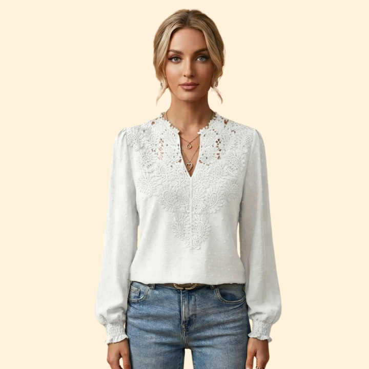 Women's Lace Embroidered Blouse