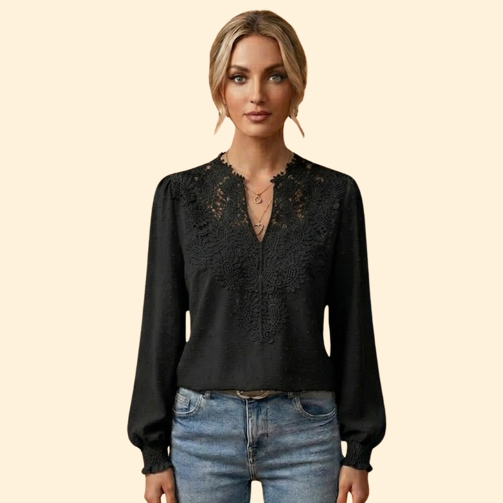 Women's Lace Embroidered Blouse