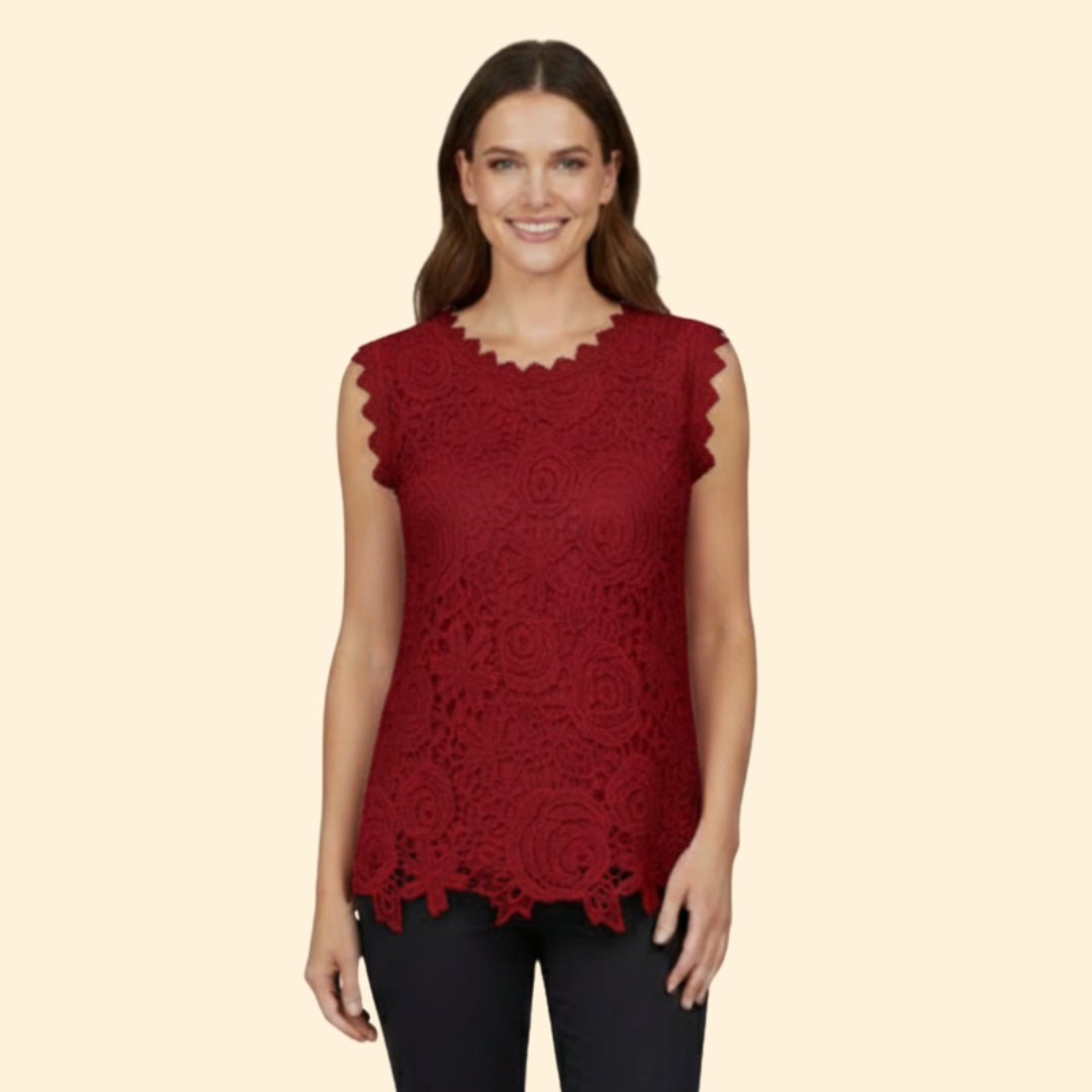 Women's Lace Floral Top