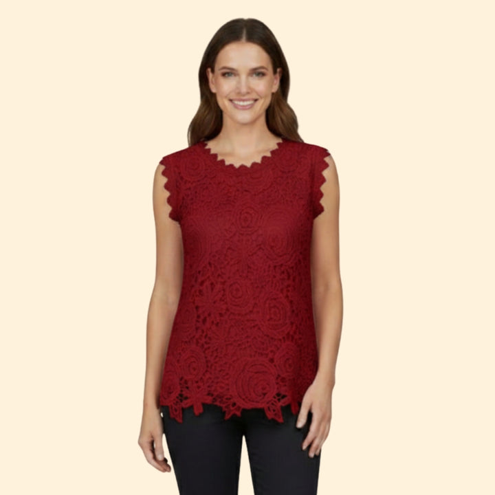 Women's Lace Floral Top