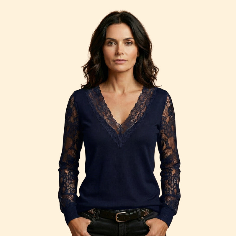 Women's Lace Sleeve Blouse