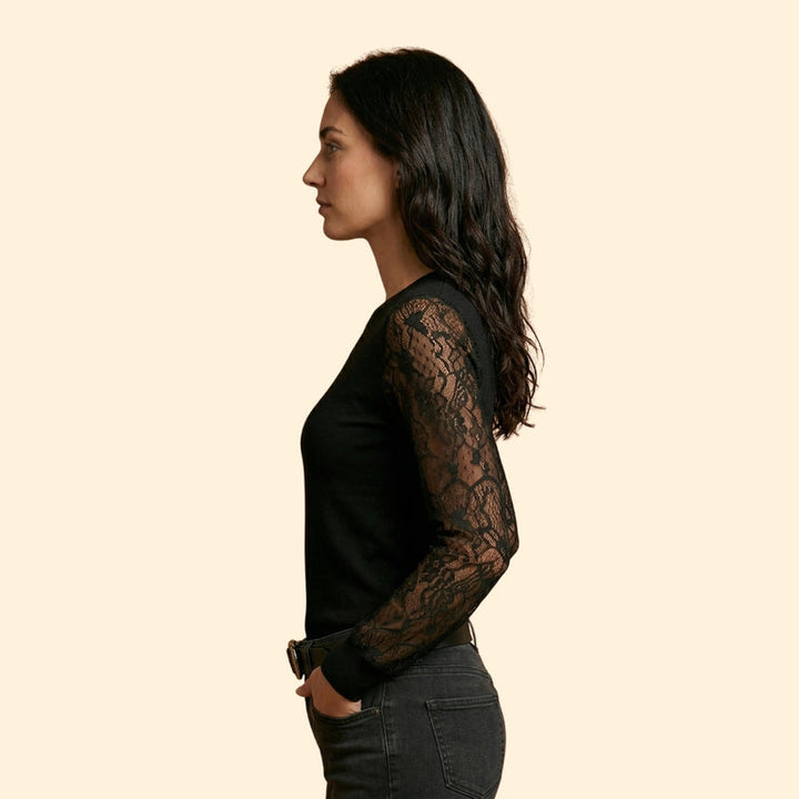 Women's Lace Sleeve Blouse