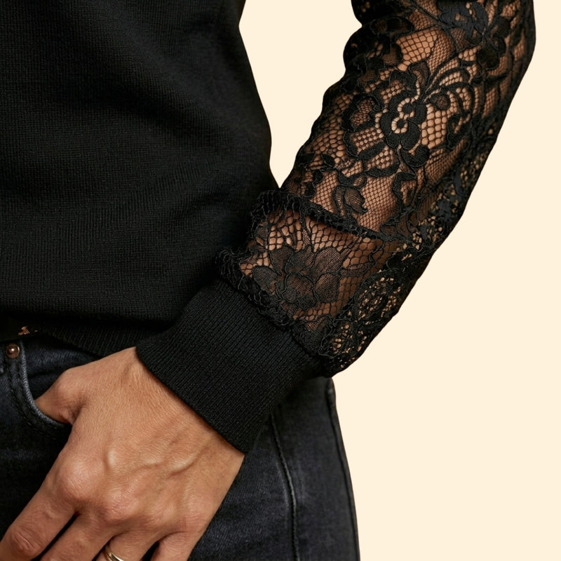 Women's Lace Sleeve Blouse