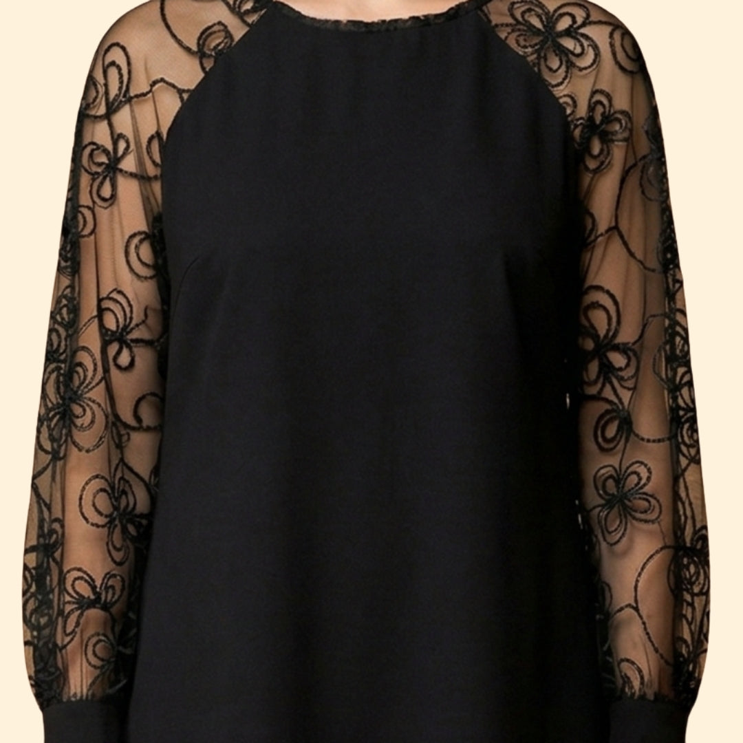 Women's Lace Sleeve Dress
