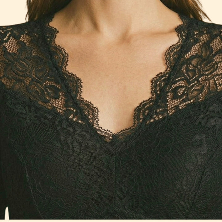 Women's Lace V-Neck Blouse