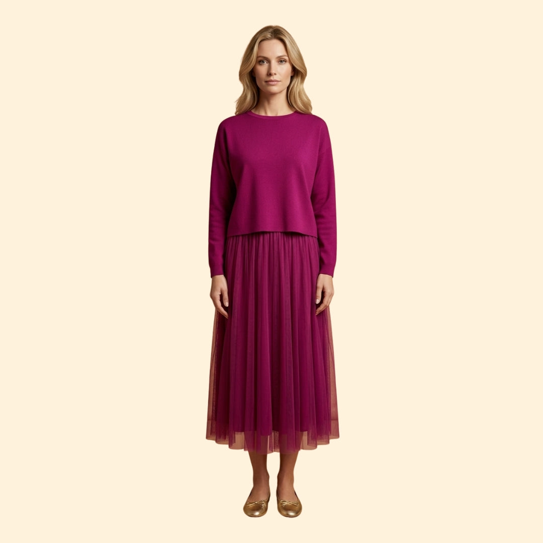 Women's Layered Knit Dress
