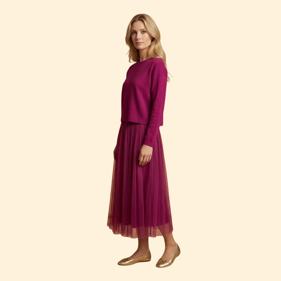 Women's Layered Knit Dress