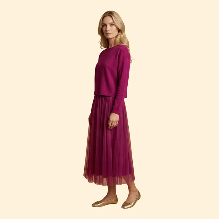 Women's Layered Knit Dress