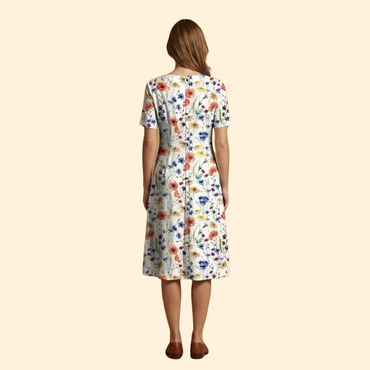 Women's Layered Midi Dress