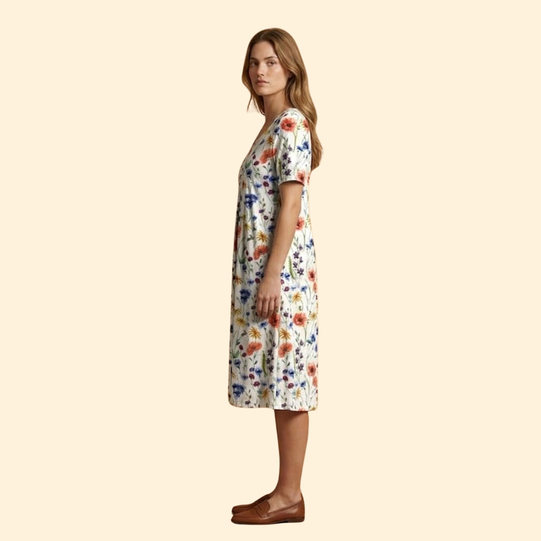 Women's Layered Midi Dress