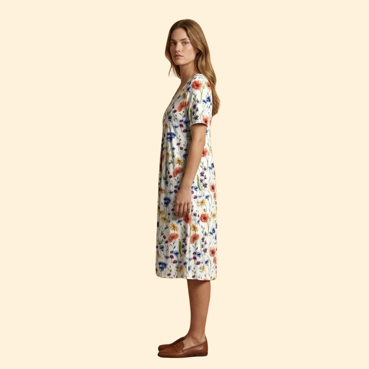 Women's Layered Midi Dress