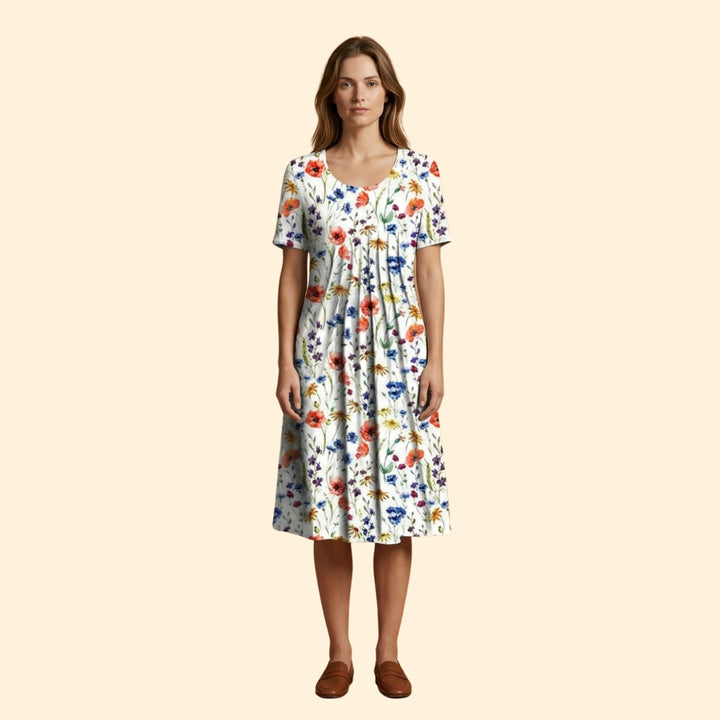 Women's Layered Midi Dress