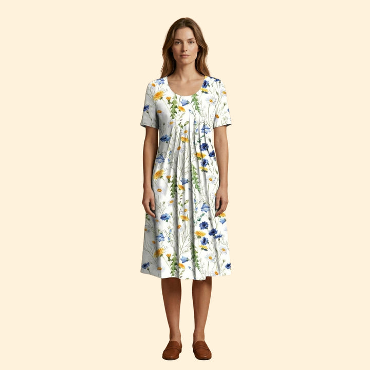 Women's Layered Midi Dress