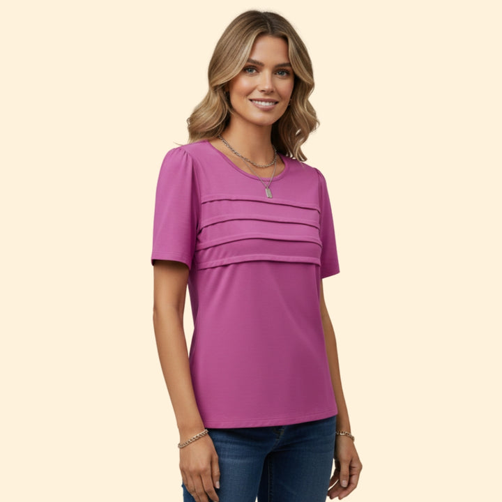Women's Layered Pleat T-Shirt