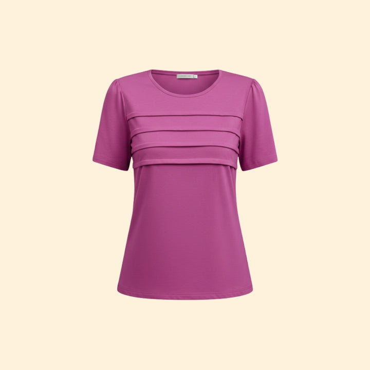 Women's Layered Pleat T-Shirt