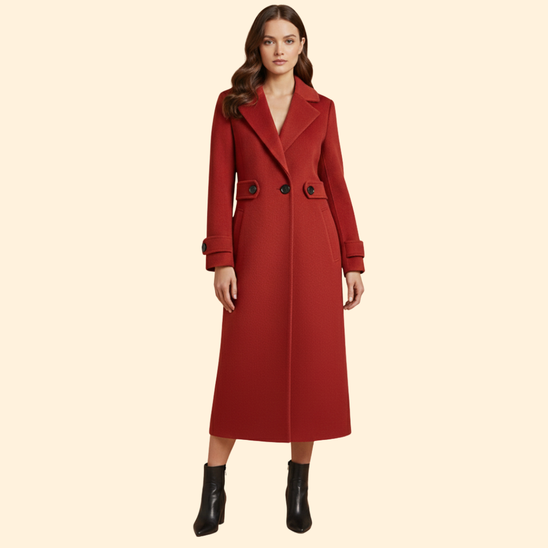 Women’s Long Coat Sleek Drape