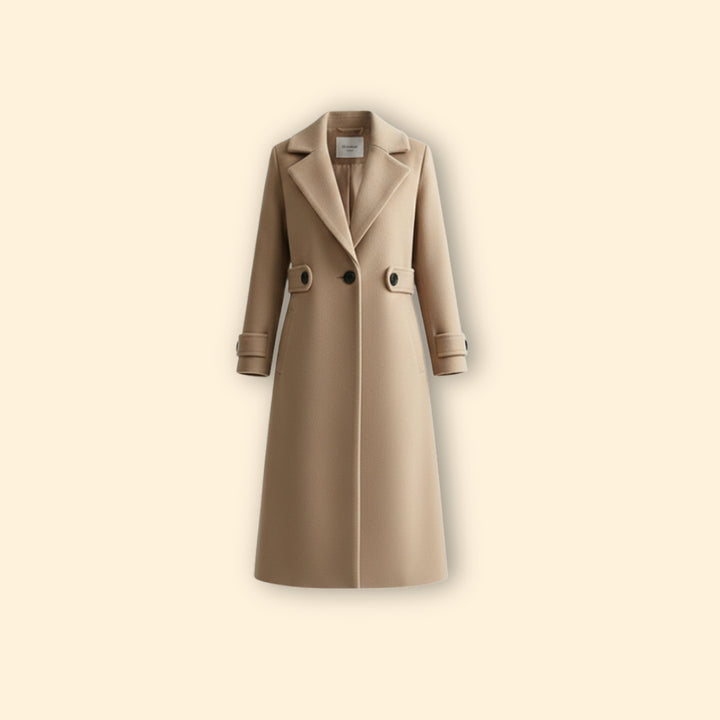 Women’s Long Coat Sleek Drape