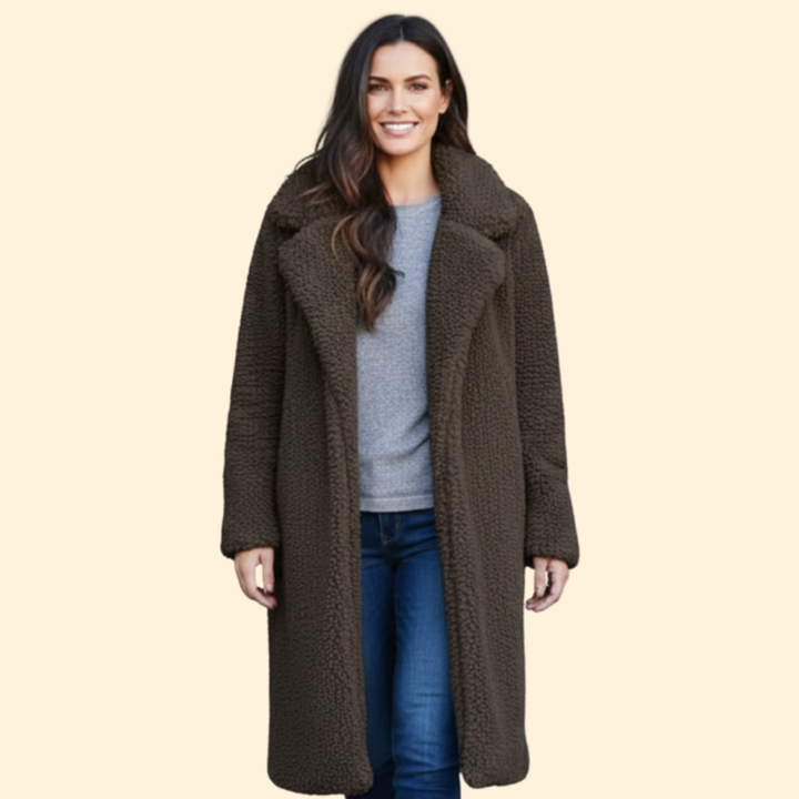 Women’s Long Teddy Coat