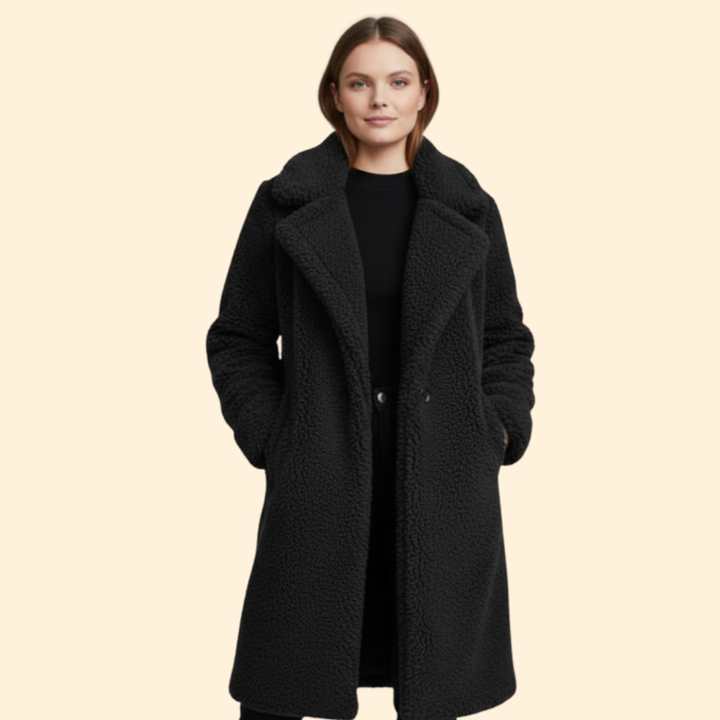 Women’s Long Teddy Coat