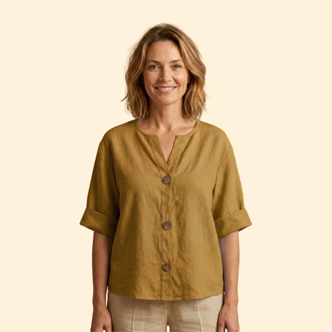 Women's Loose Linen Blouse