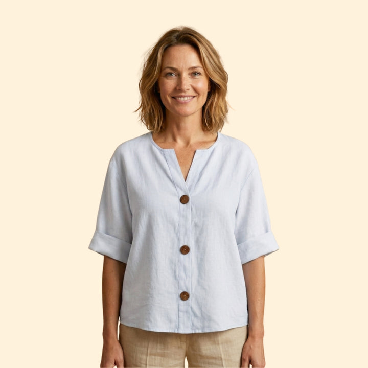 Women's Loose Linen Blouse