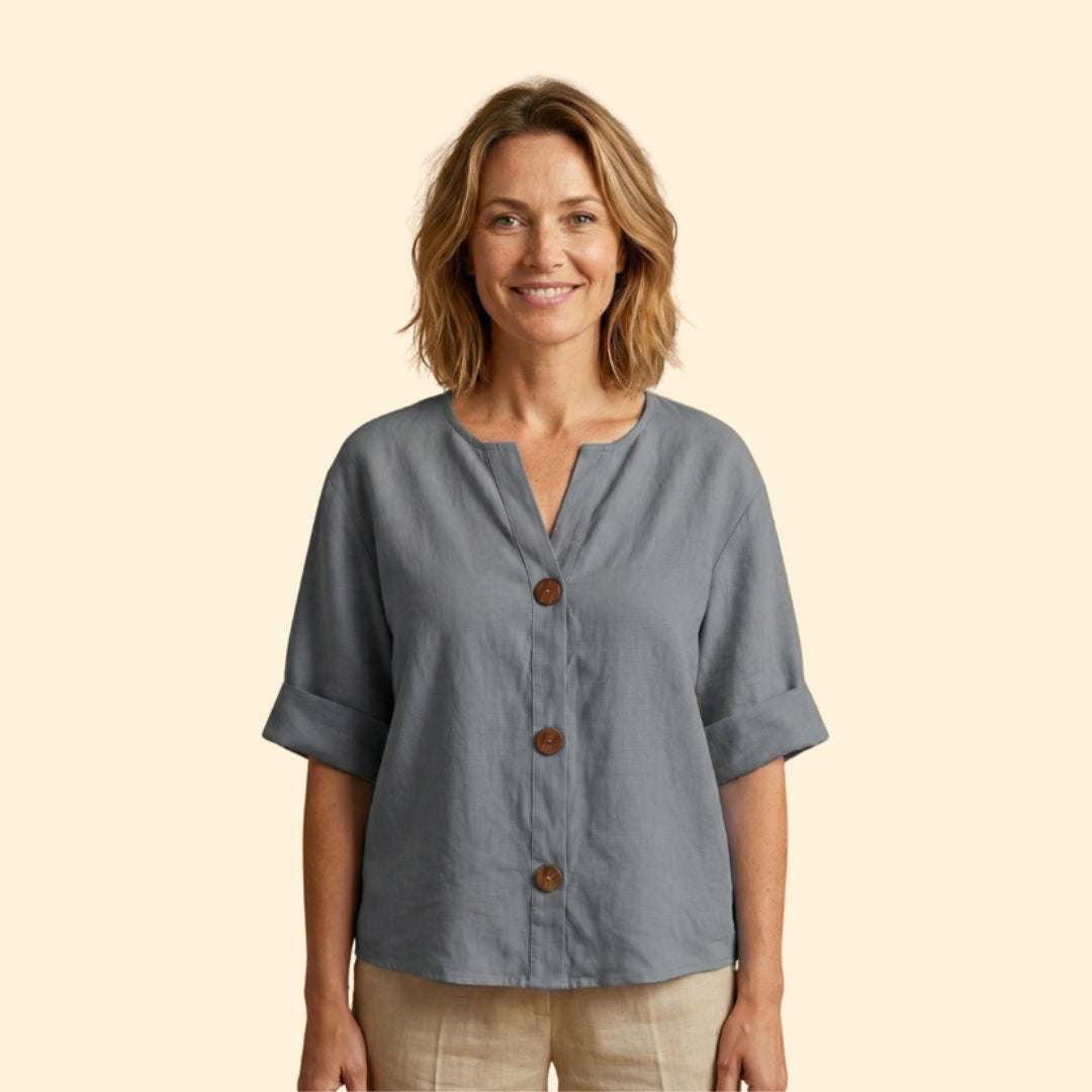 Women's Loose Linen Blouse