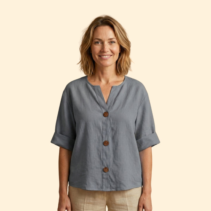 Women's Loose Linen Blouse