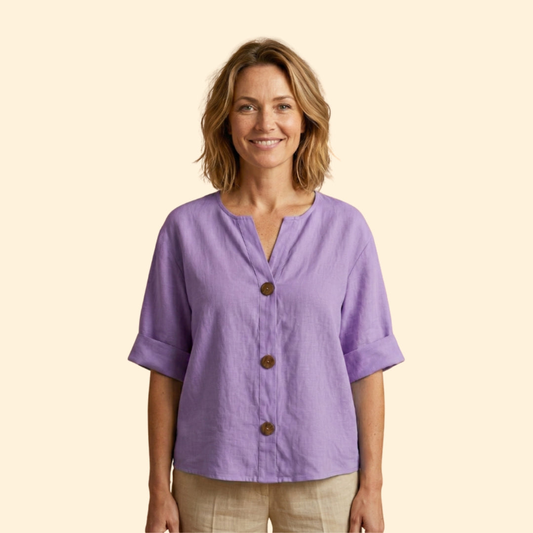 Women's Loose Linen Blouse